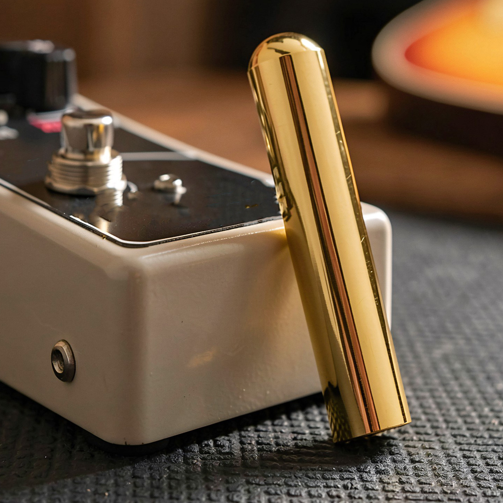 Guitar Slide Tube - Solid Steel Guitar Slide Golden Finish