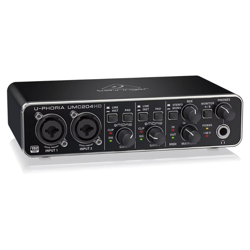 Behringer UMC204HD 2-in/4-out  - Audio Without Music 评论和价格