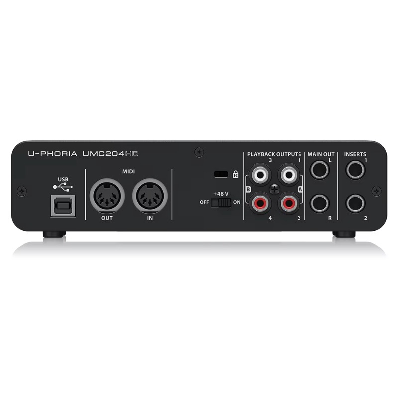 Behringer UMC204HD 2-in/4-out  - Audio Without Music 评论和价格