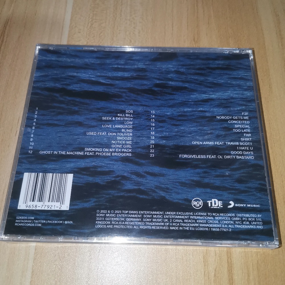 SZA SOS CD R&B Pop Soul Music  - Audio Music Songs 评论和价格
