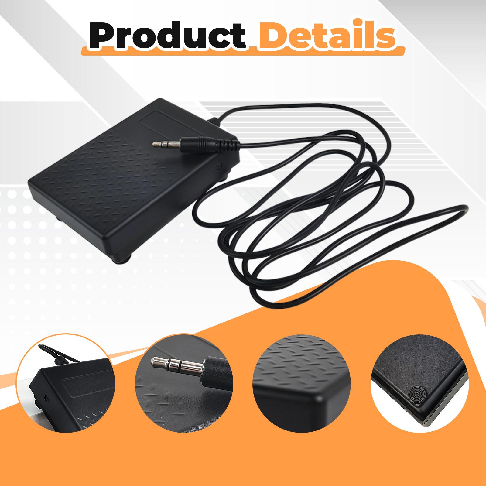Compact 3.5mm Plug Sustain Ped - Piano Sustain Pedal 评论和价格