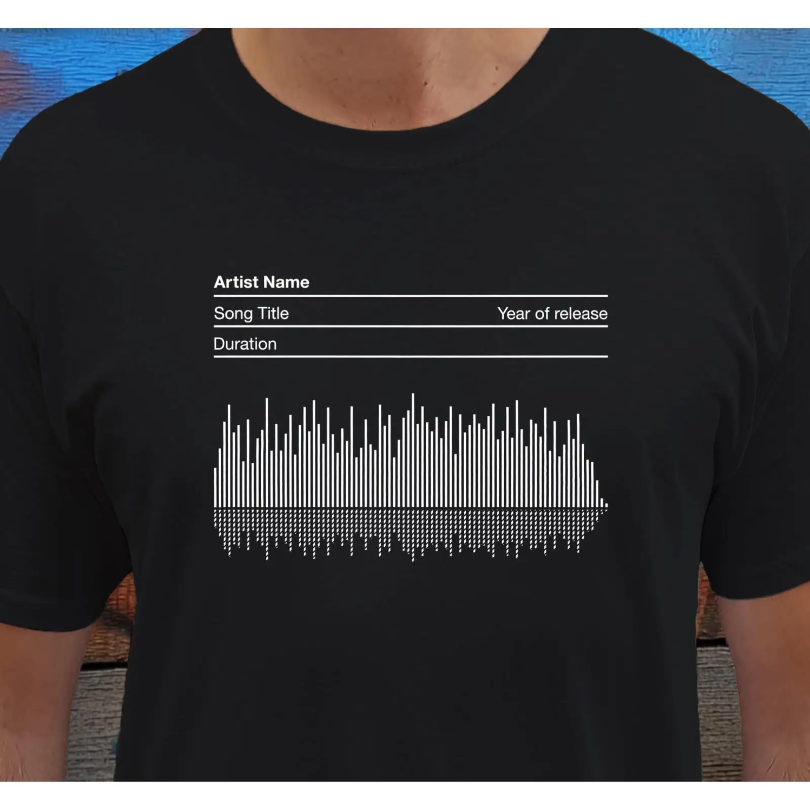 Personalised Soundwave T Shirt - Audio Music Songs 评论和价格
