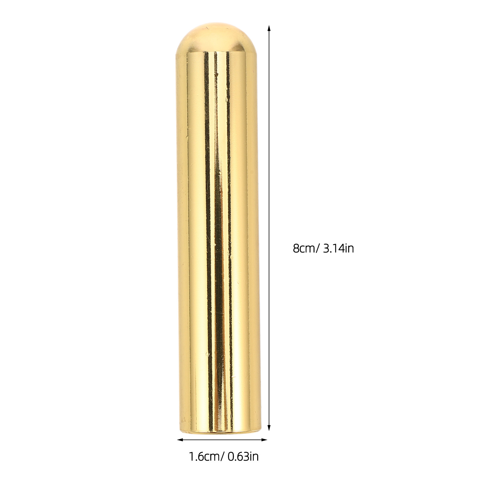 Solid Steel Guitar Slide Golde - Guitar Slide Tube 评论和价格