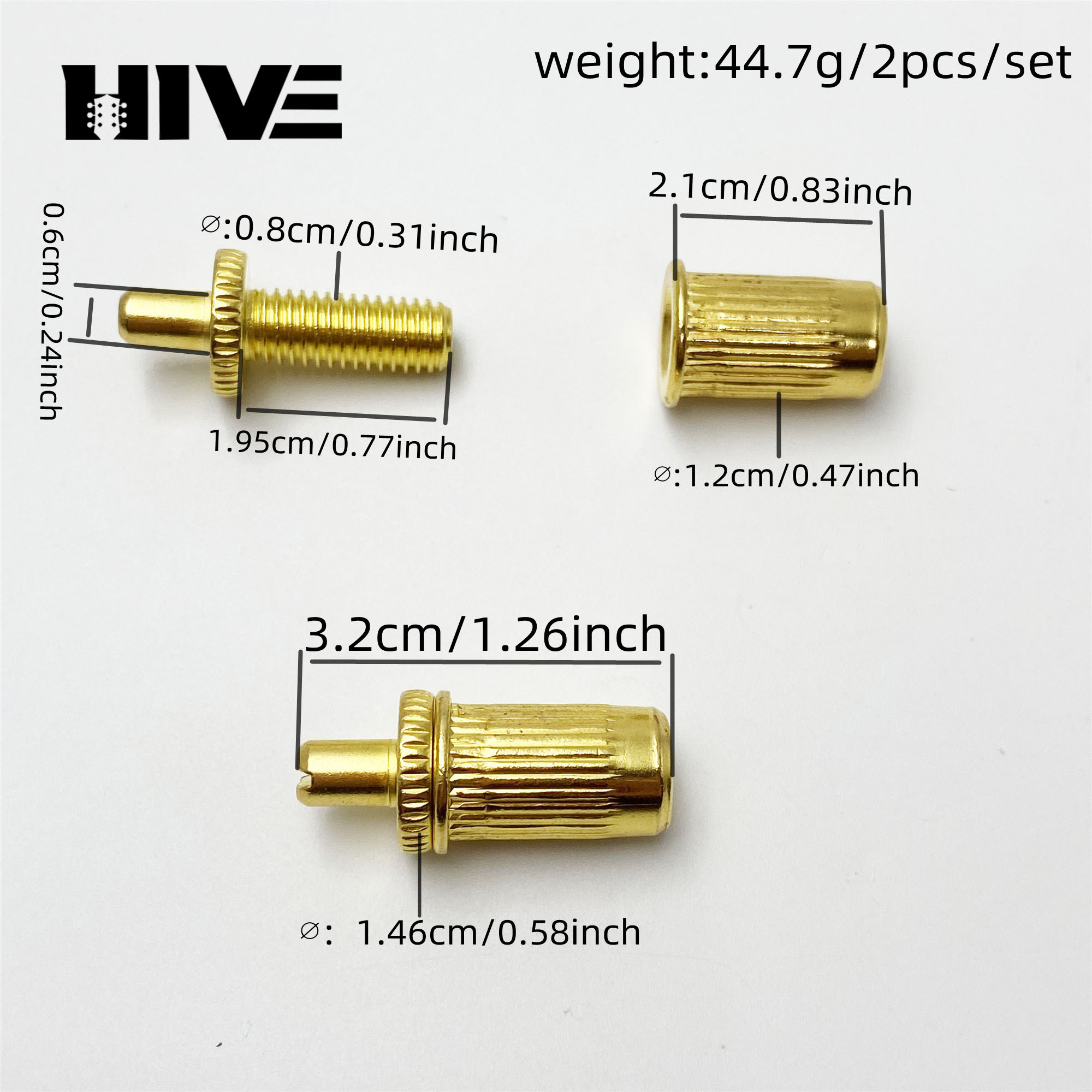 2Pcs Electric Guitar Bridge Po - Guitar Slide Tube 评论和价格
